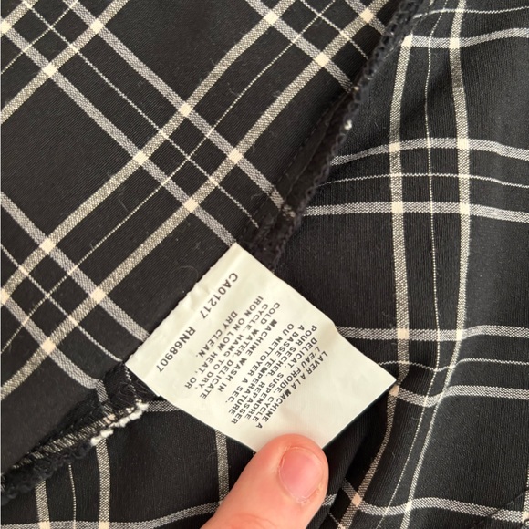 Vintage Le Chateau Plaid Medium women sleeveless top Y2K Dark Academia Feminine - Picture 7 of 8